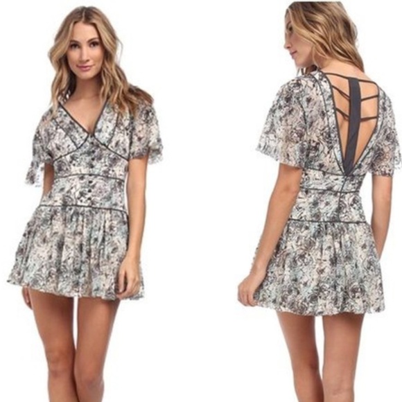 NWT FREE PEOPLE PERFECT DREAM FLORAL DRESS 6 - Picture 1 of 4